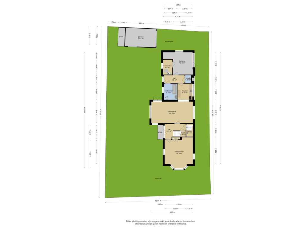 Bekijk plattegrond van Overzicht woning van Provincialeweg 64