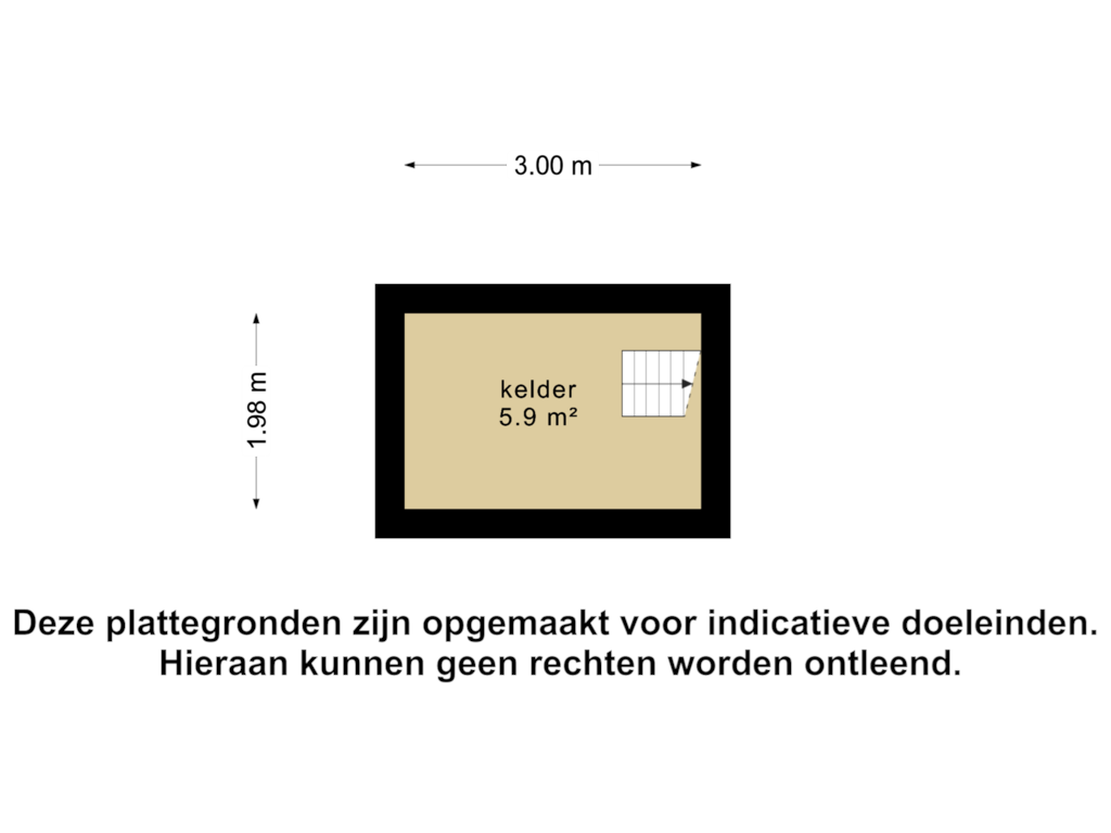 Bekijk plattegrond van Kelder van Provincialeweg 64