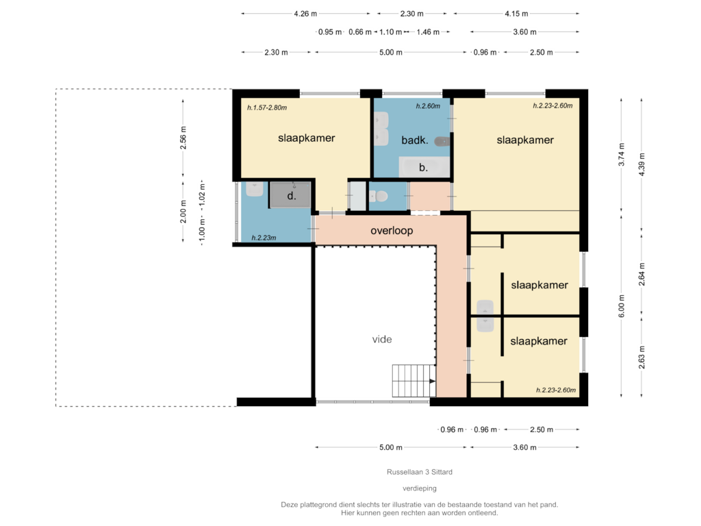 Bekijk plattegrond van verdieping van Russellaan 3