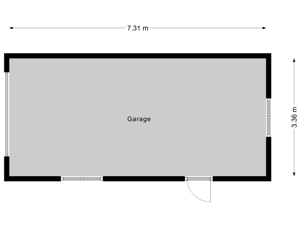 Bekijk plattegrond van Garage van Pinksterbloempad 11