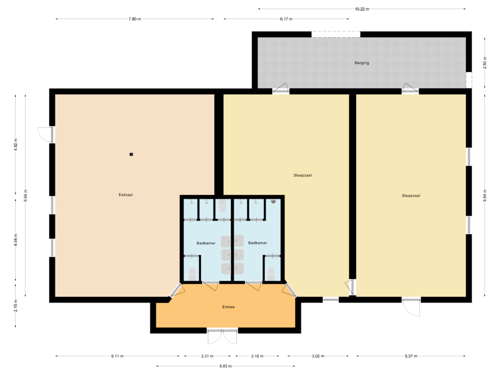 View floorplan of Bijgebouw 1 of Vresselseweg 6