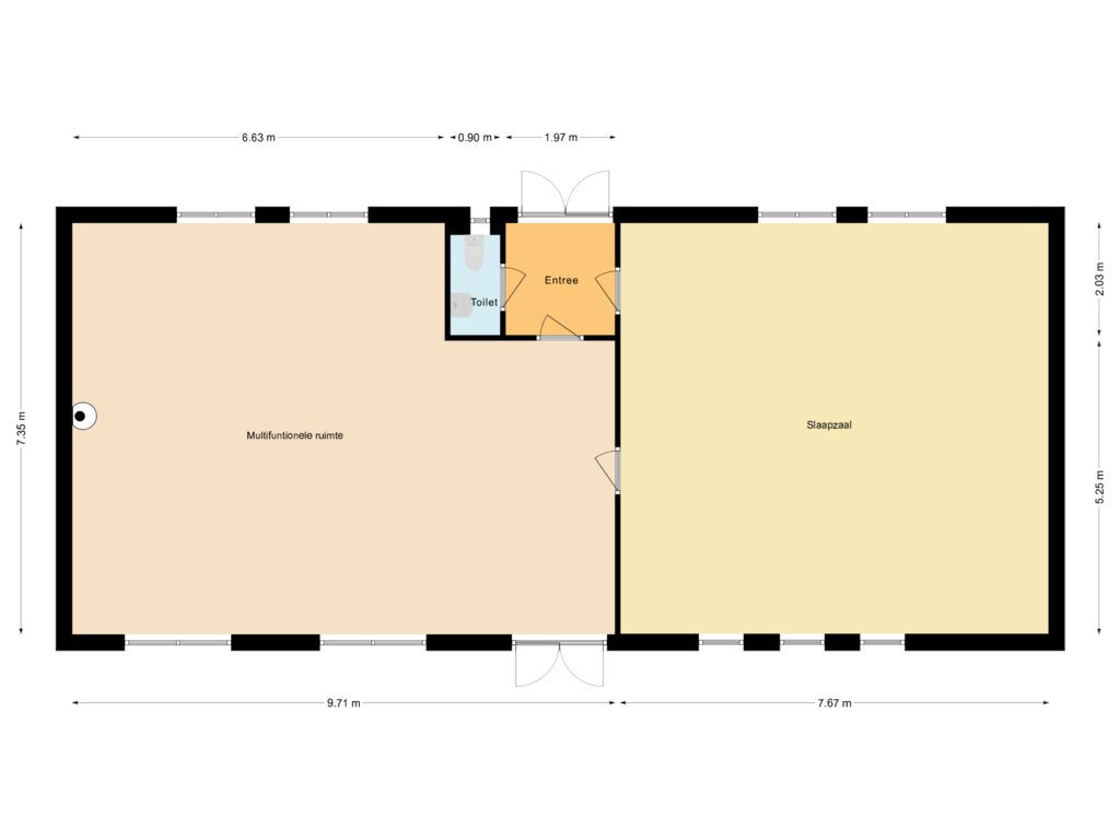 View floorplan of Bijgebouw 2 of Vresselseweg 6