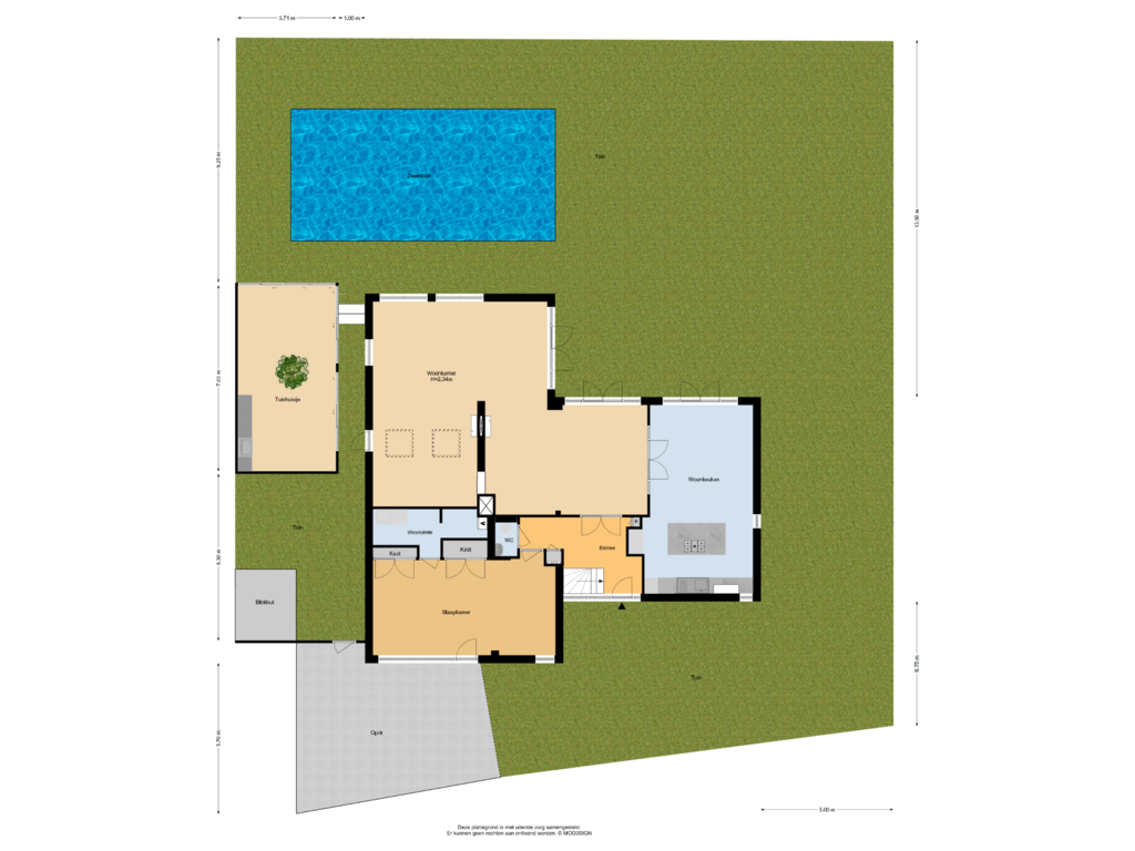 Bekijk plattegrond van Situatie van Zuiderdreef 53