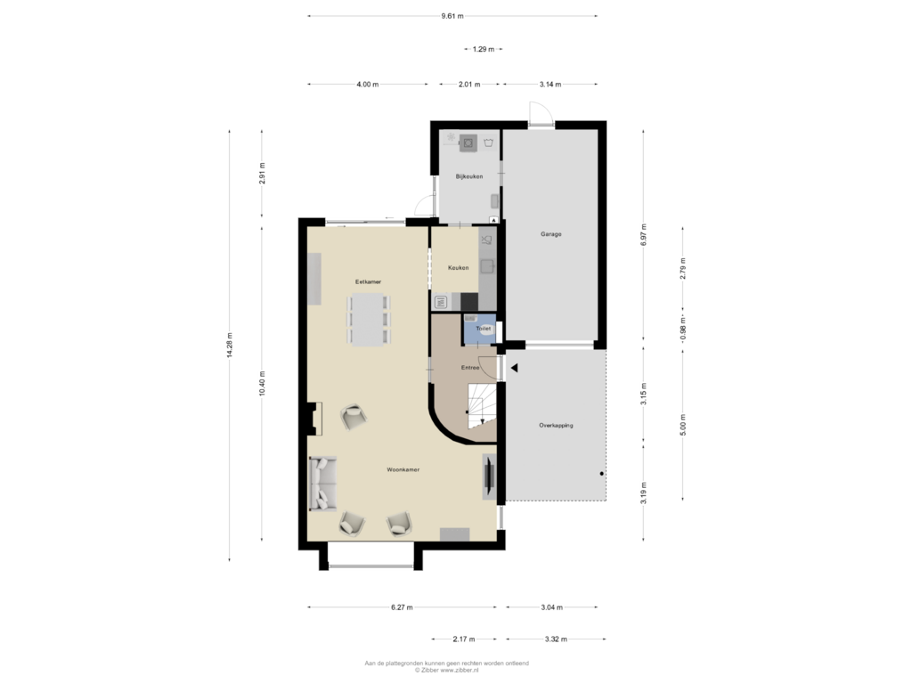 Bekijk plattegrond van Begane Grond van Krommenbeemd 10