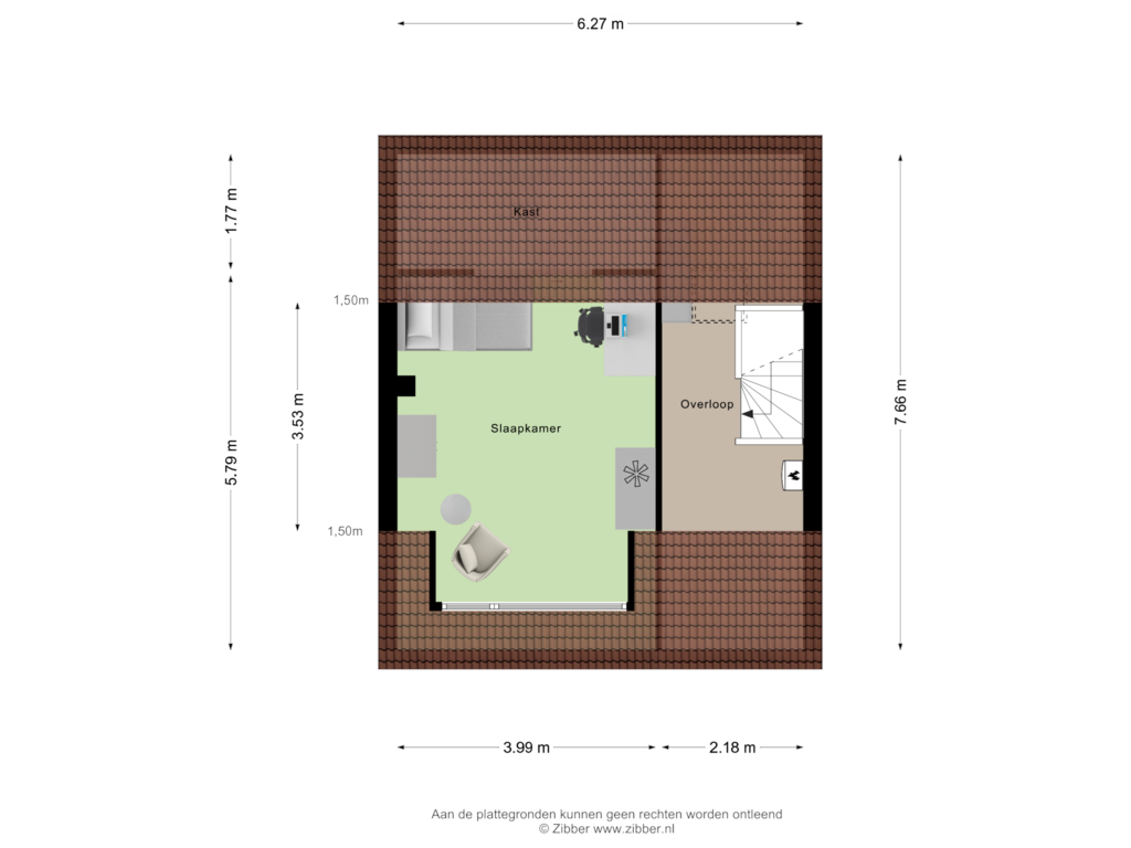 Bekijk plattegrond van Tweede Verdieping van Krommenbeemd 10