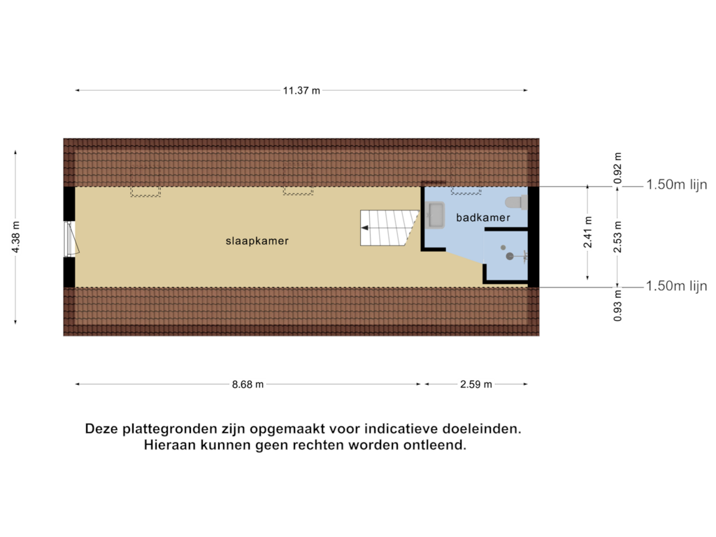 Bekijk plattegrond van 1e verdieping 2 van Laarstraat 6