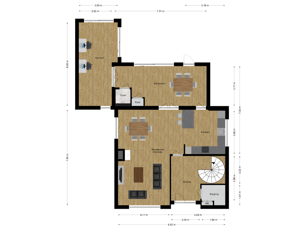 Bekijk plattegrond van Begane grond van Somerenseweg 18