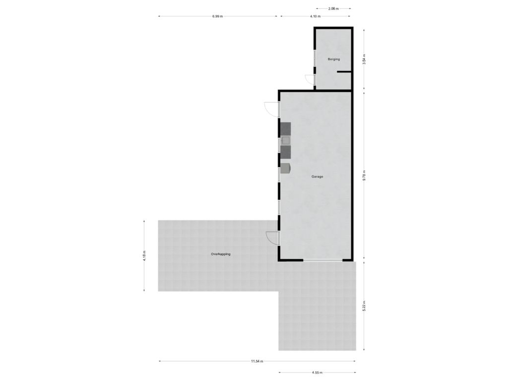 Bekijk plattegrond van Garage van Somerenseweg 18