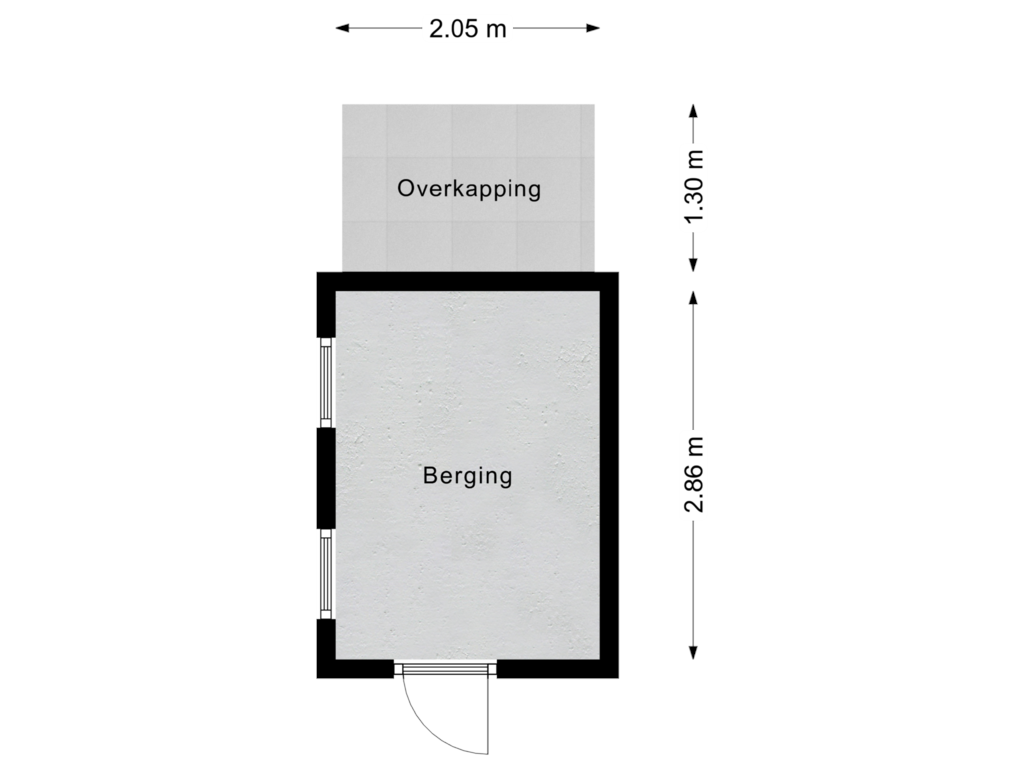 Bekijk plattegrond van Berging 2 van Somerenseweg 18