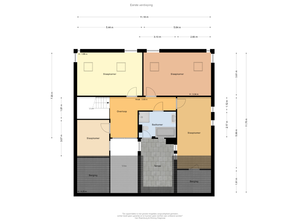 Bekijk plattegrond van Eerste verdieping van Marijkelaan 2