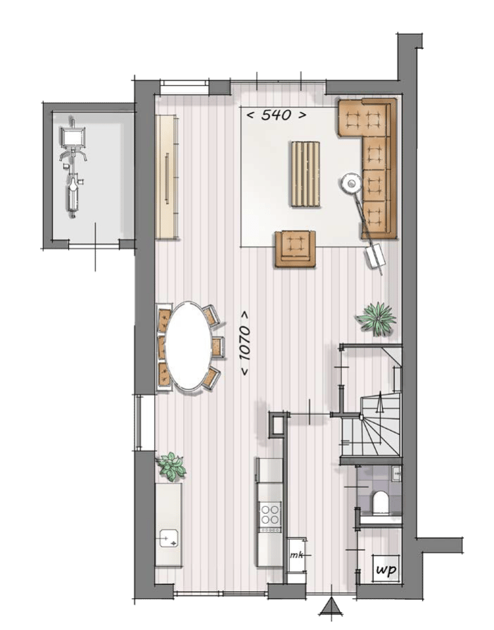 Foto 21 van twee-onder-een-kapwoningen (Bouwnr. 39)