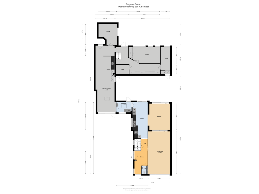 View floorplan of Begane Grond of Oosteinderweg 268