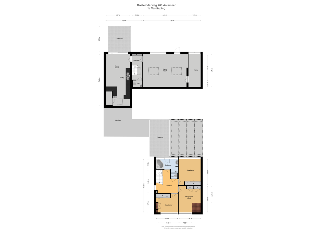 View floorplan of 1e Verdieping of Oosteinderweg 268