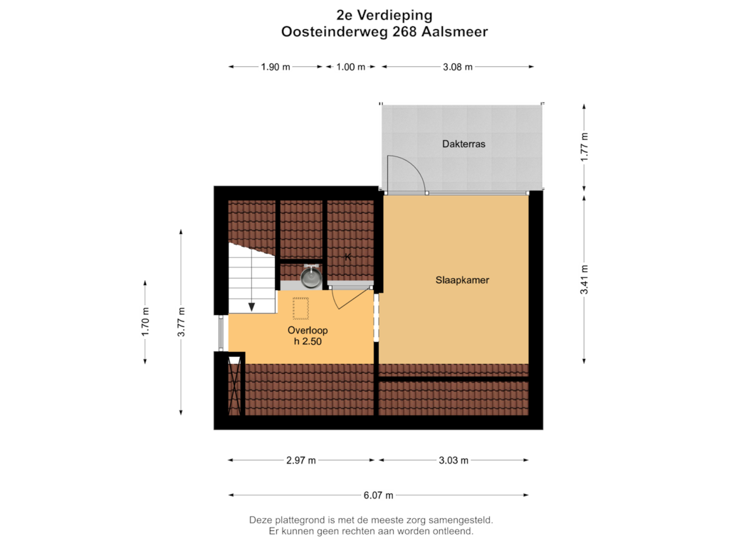 View floorplan of 2e Verdieping of Oosteinderweg 268