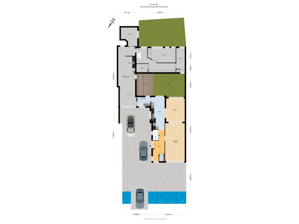 View floorplan of Situatie of Oosteinderweg 268