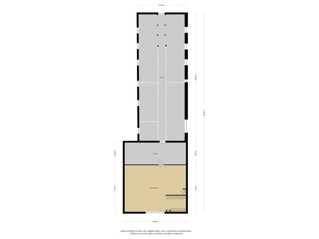 View floorplan of Berging of Vaart Nz 109