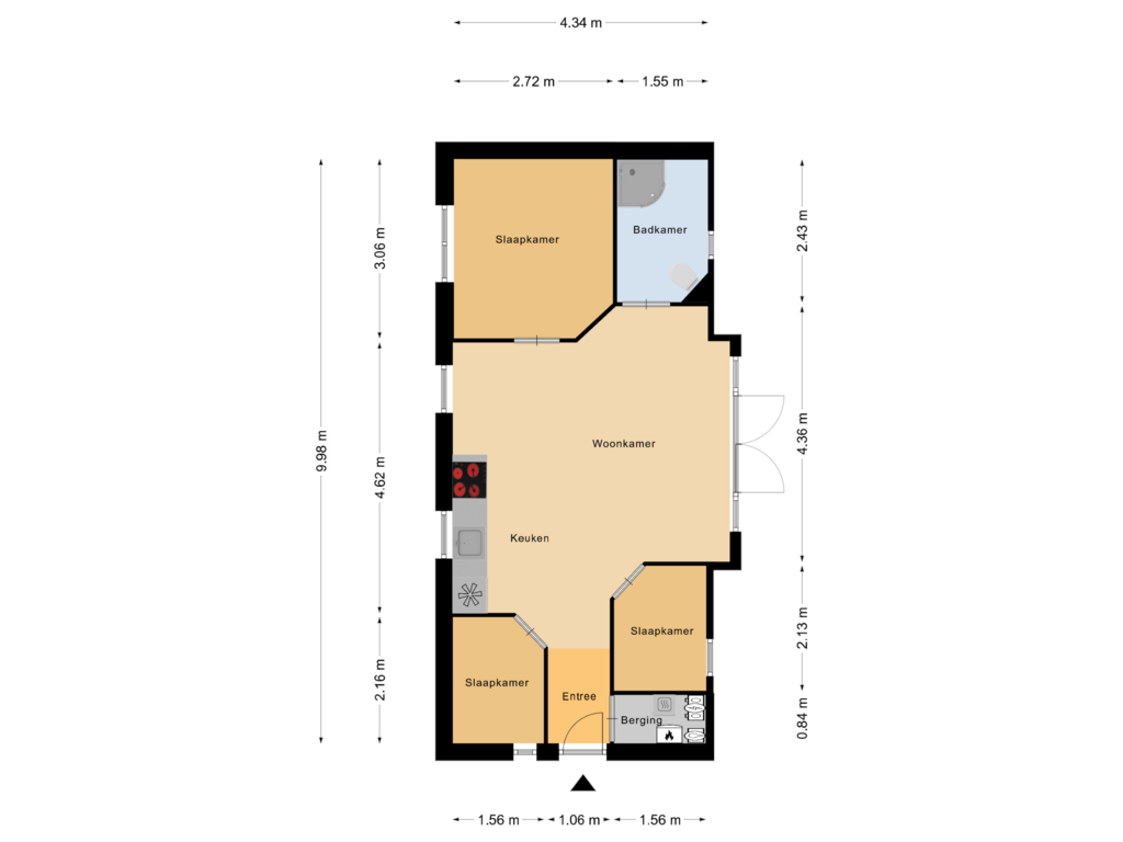 Bekijk plattegrond van Begane Grond van Enzerinckweg 12