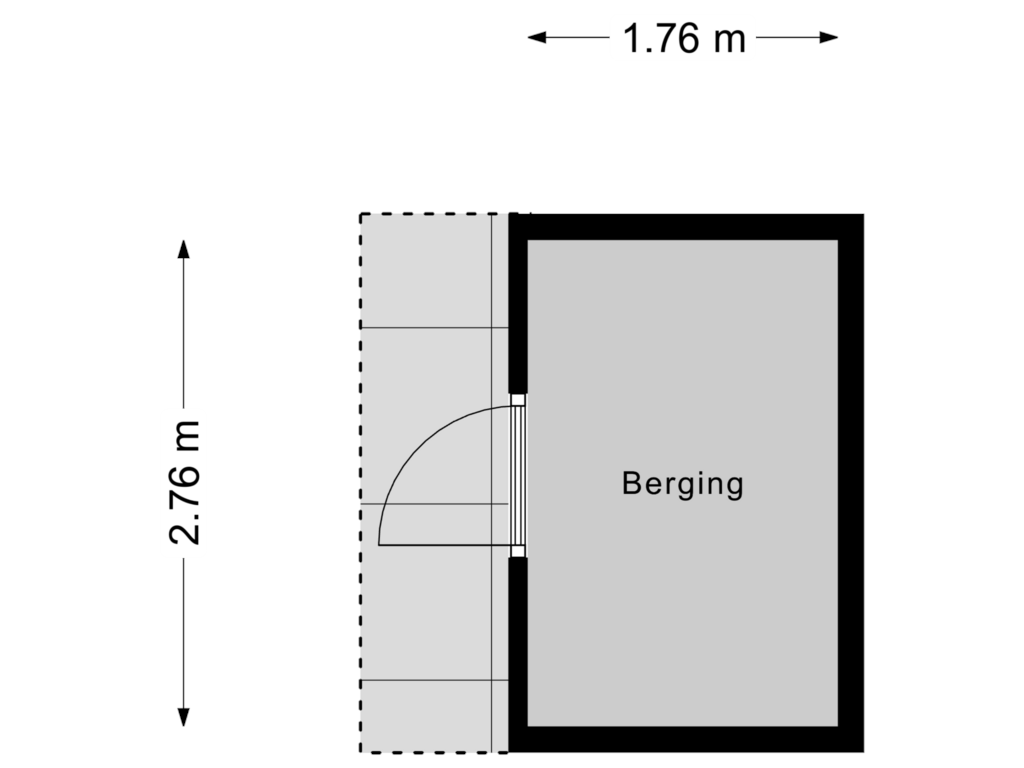 Bekijk plattegrond van Berging van Enzerinckweg 12