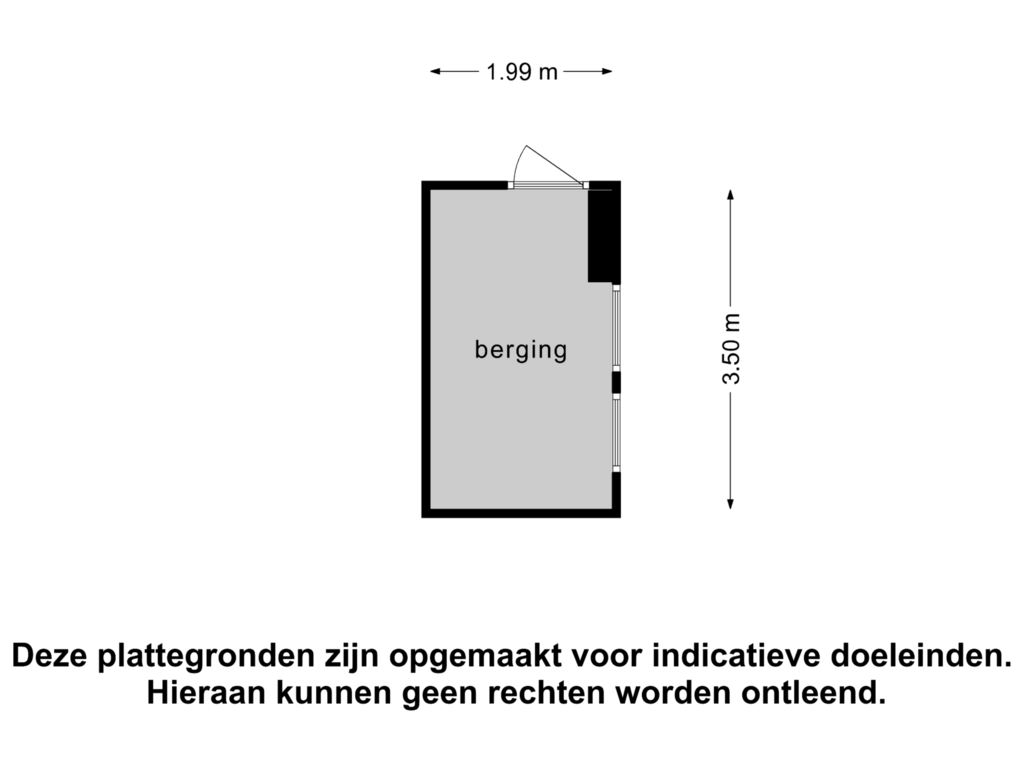 Bekijk plattegrond van Berging van Linnaeusstraat 226