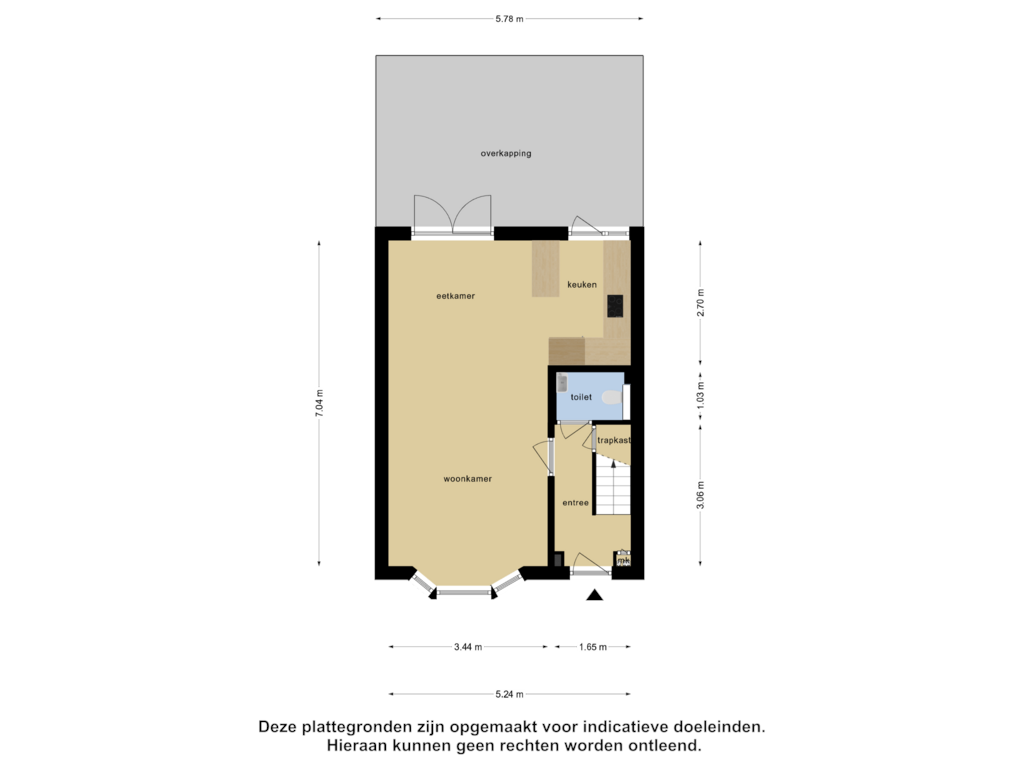 Bekijk plattegrond van Begane Grond van Texelstraat 76