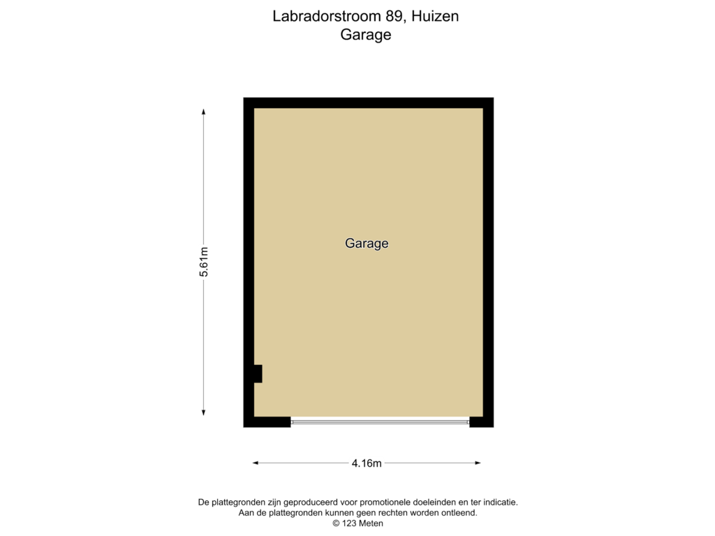 Bekijk plattegrond van Garage van Labradorstroom 89