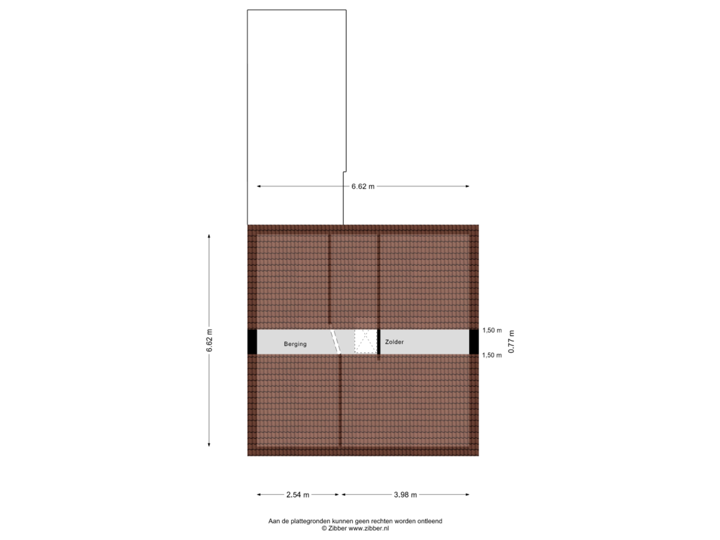 Bekijk plattegrond van Tweede verdieping van de Houtmanstraat 3