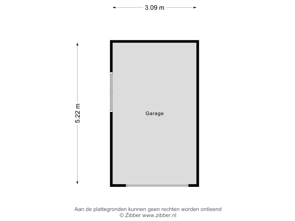 Bekijk plattegrond van Garage van de Houtmanstraat 3