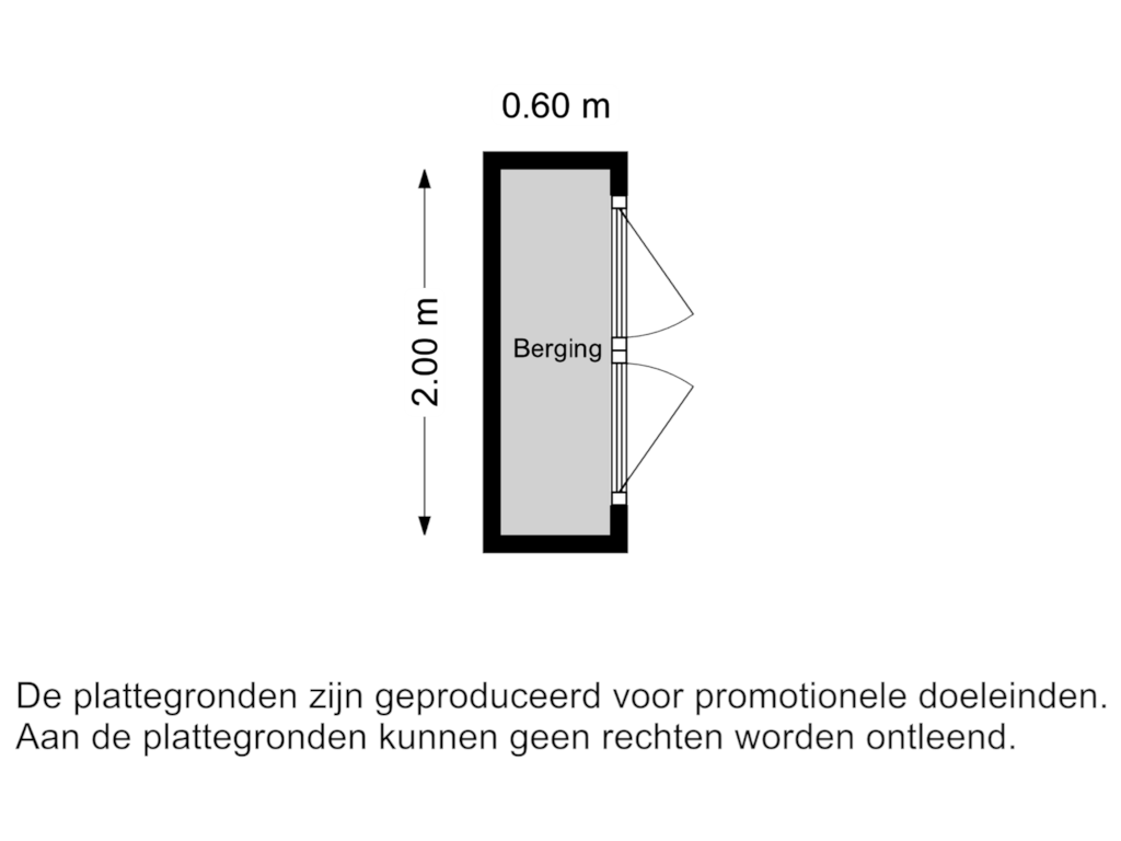 Bekijk plattegrond van Berging van Leeghwaterweg 22