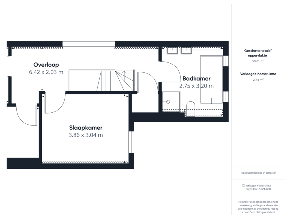 Bekijk plattegrond van Eerste verdieping van Wilhelminastraat 18