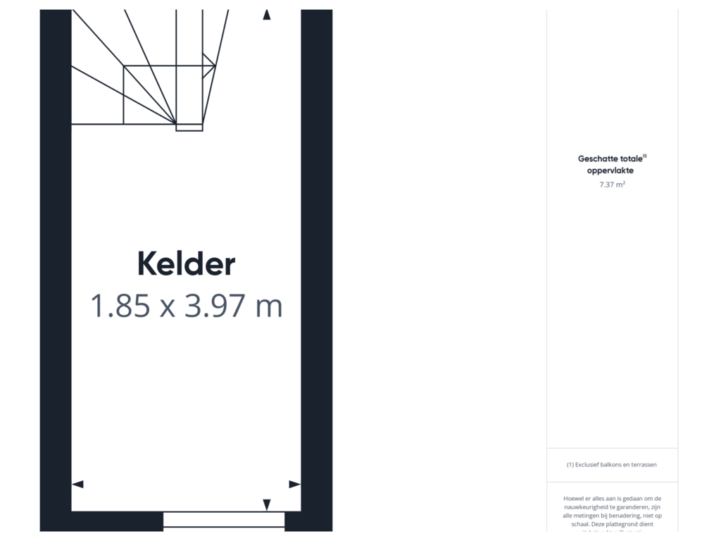 Bekijk plattegrond van Kelder van Wilhelminastraat 18