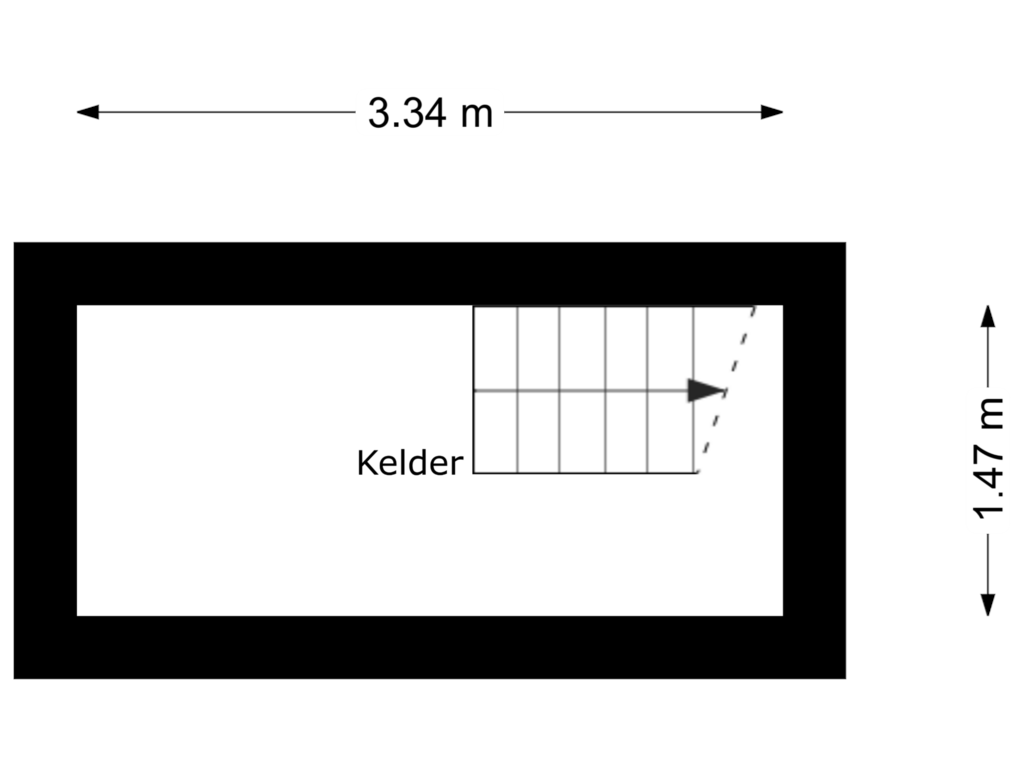 Bekijk plattegrond van Kelder van Chaamseweg 49