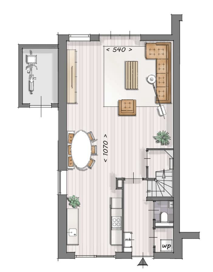 Foto 2 van twee-onder-een-kapwoningen (Bouwnr. 38)