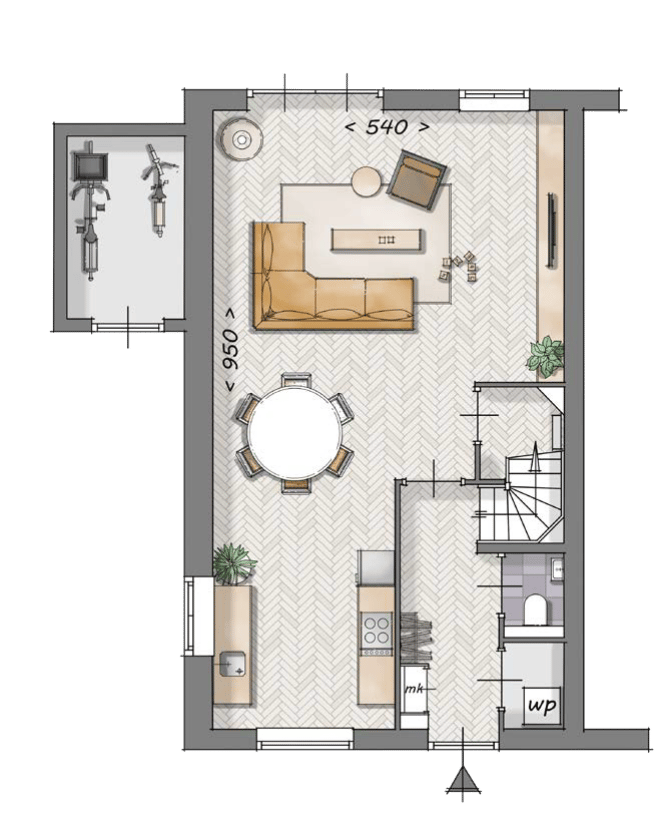 Foto 3 van twee-onder-een-kapwoningen (Bouwnr. 60)