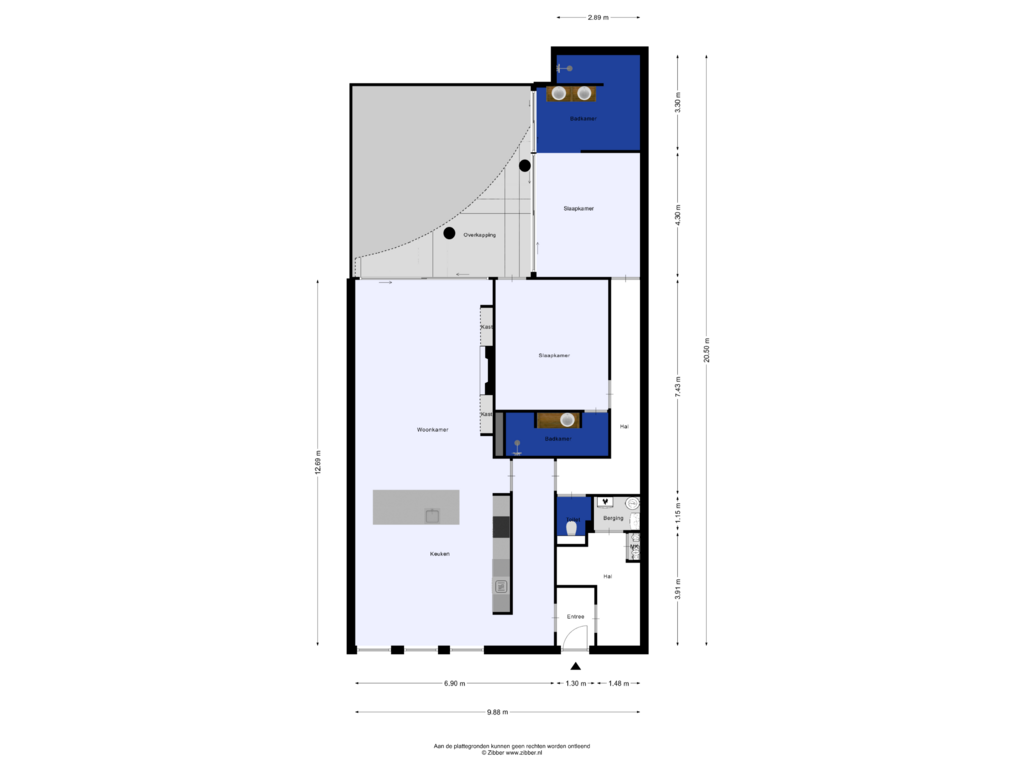 Bekijk plattegrond van Appartement van Paantjensstraat 5