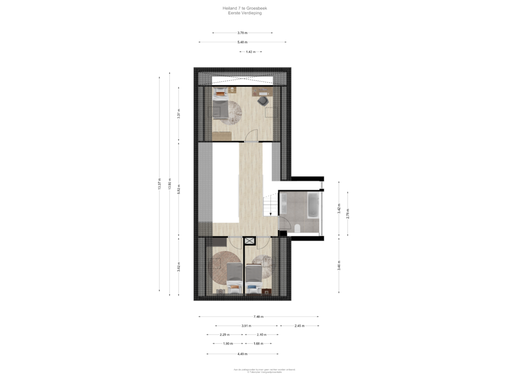 View floorplan of Eerste Verdieping of Heiland 7