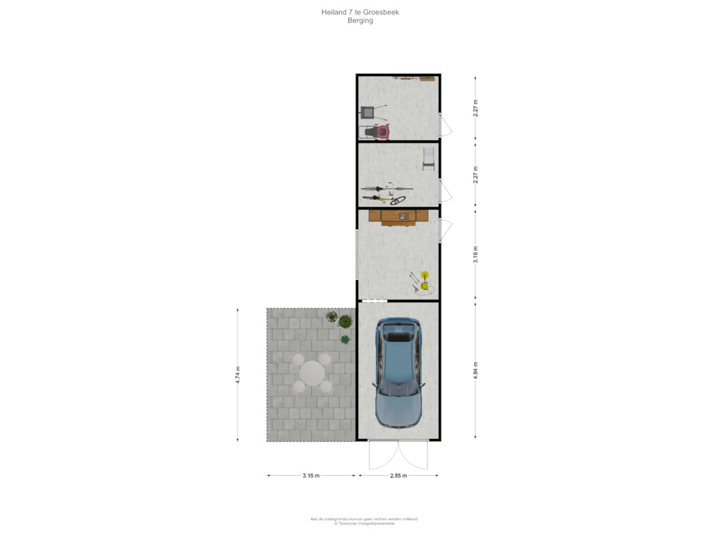 View floorplan of Berging of Heiland 7