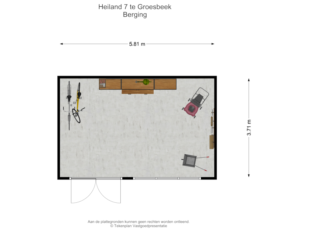 View floorplan of Berging of Heiland 7