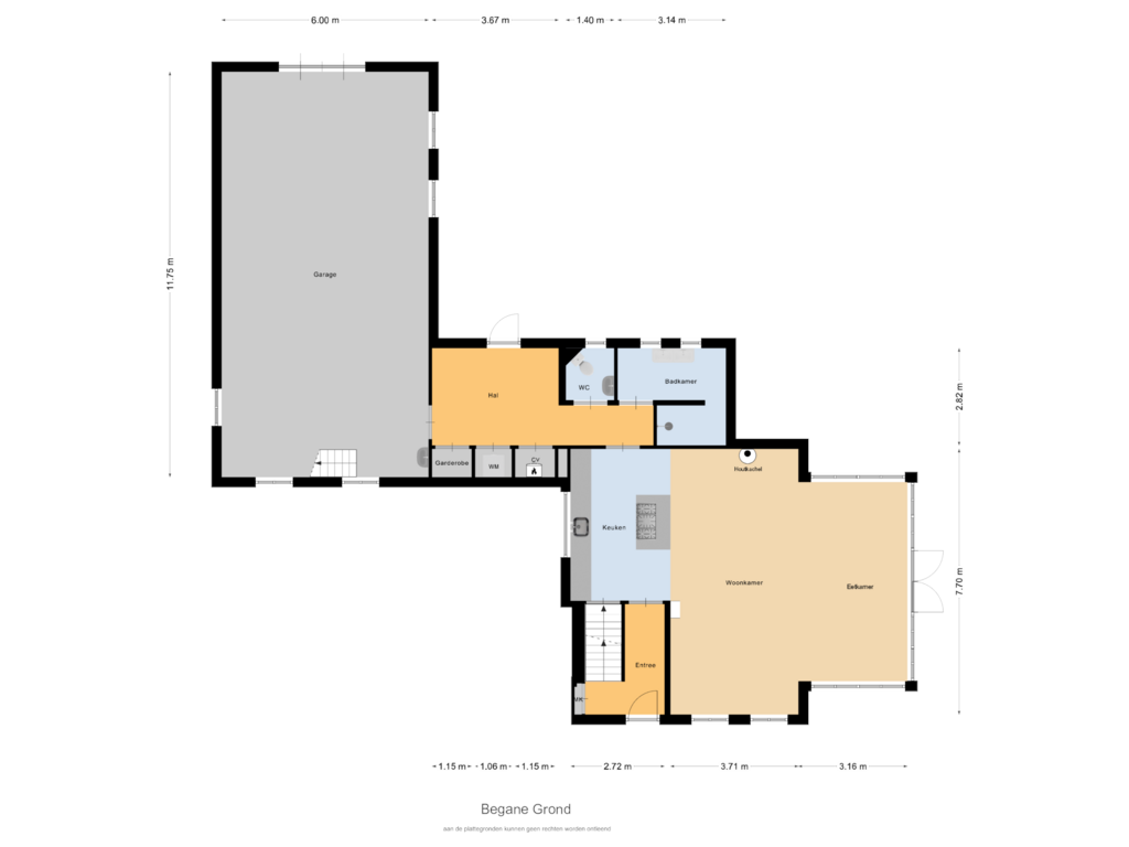 Bekijk plattegrond van Begane Grond van Middelaar 3