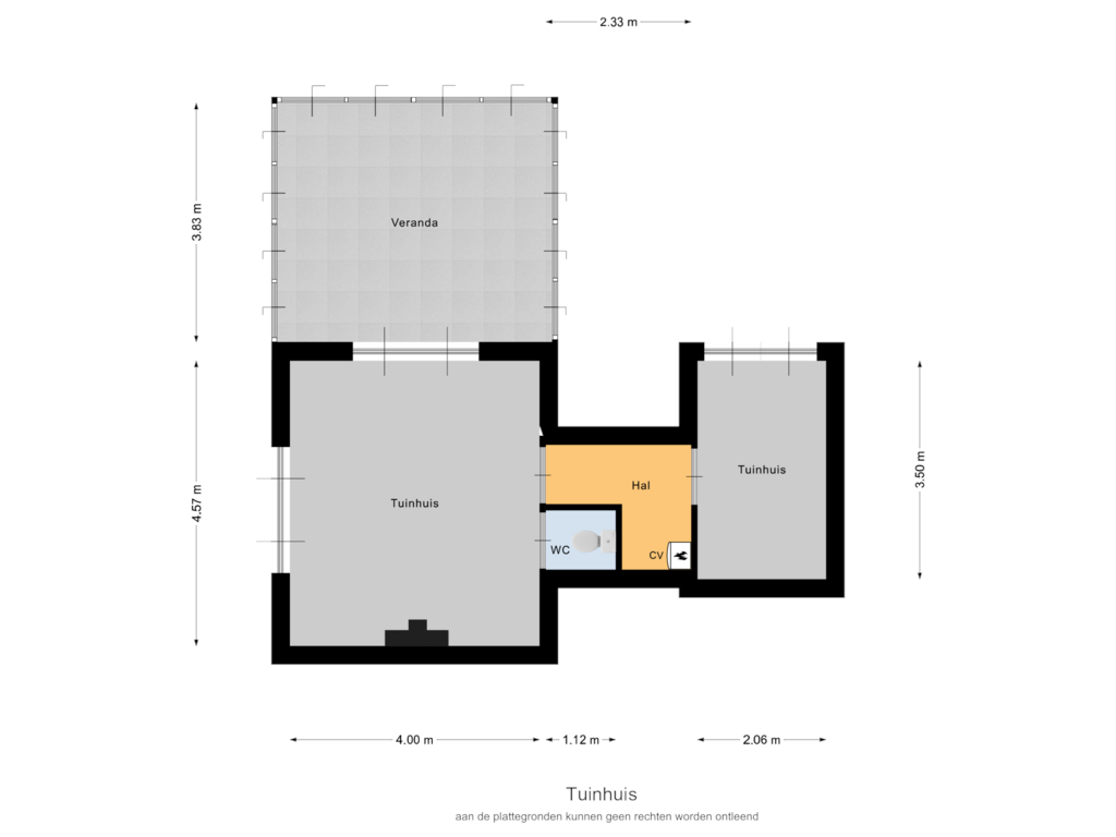 Bekijk plattegrond van Tuinhuis van Middelaar 3