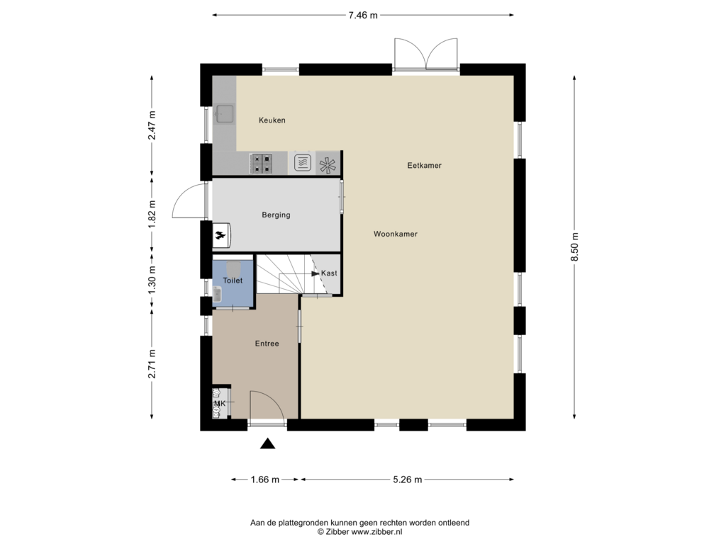 View floorplan of Begane Grond of Daleboutsweg 4-0096