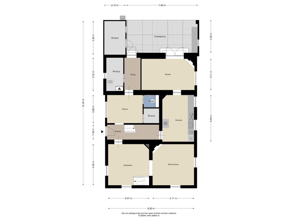 Bekijk plattegrond van Begane grond van Eiermarkt 19