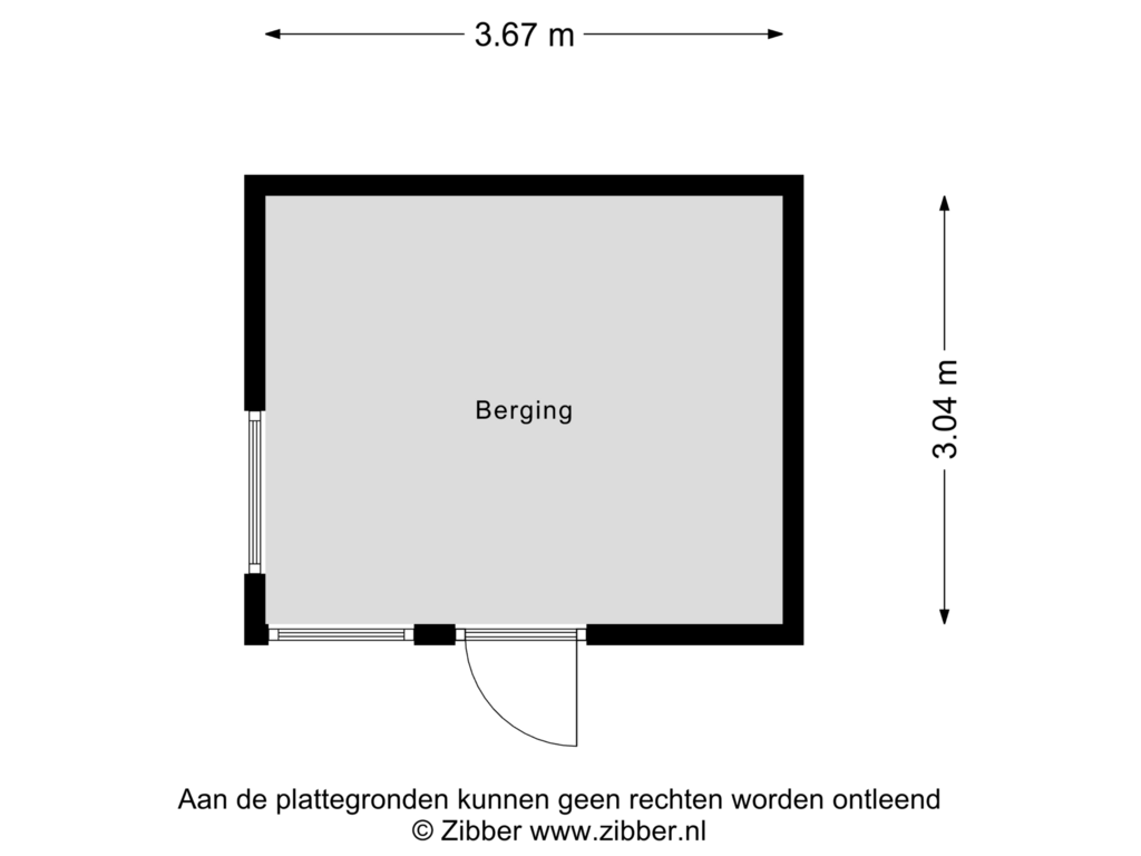 Bekijk plattegrond van Berging van Eiermarkt 19