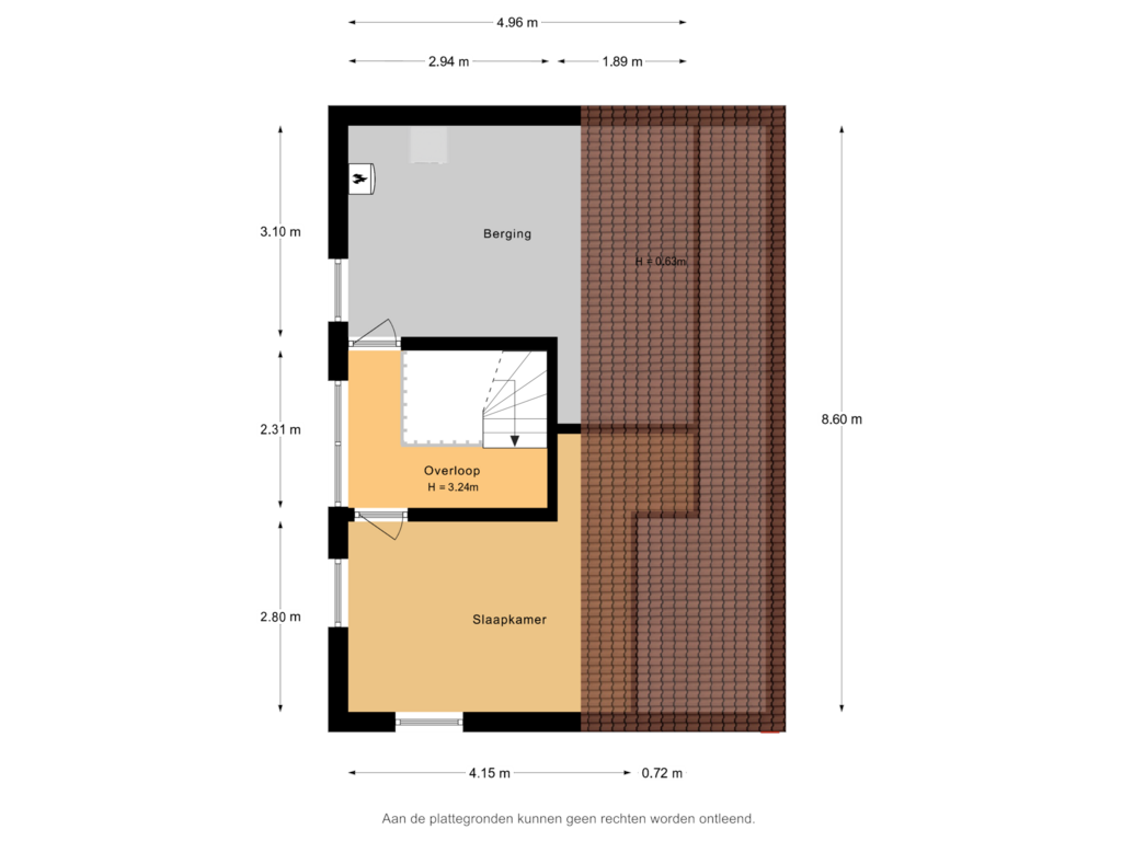 View floorplan of 2e Verdieping of Nansenrede 20