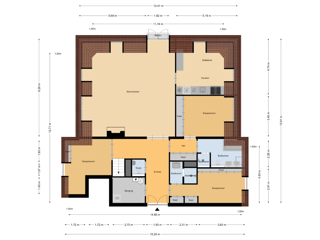 Bekijk plattegrond van Appartement van Westronde 19