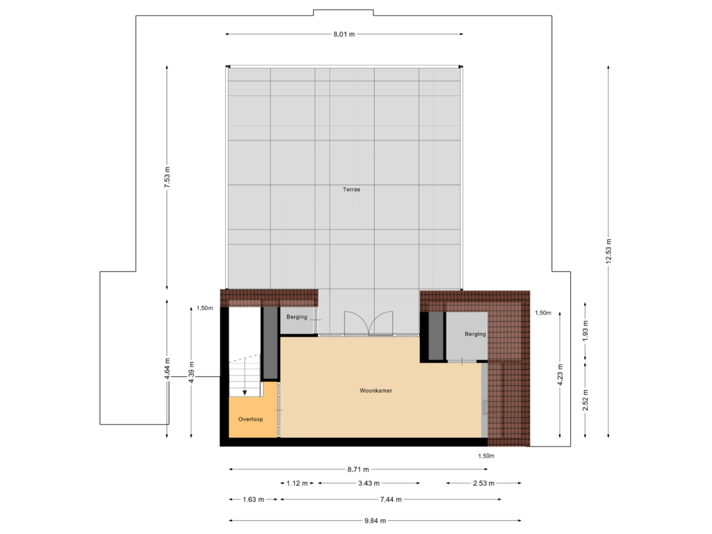 Bekijk plattegrond van Appartement van Westronde 19