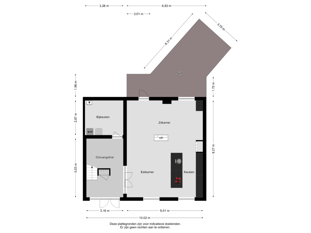 View floorplan of BEGANE GROND of Gagelstraat 107