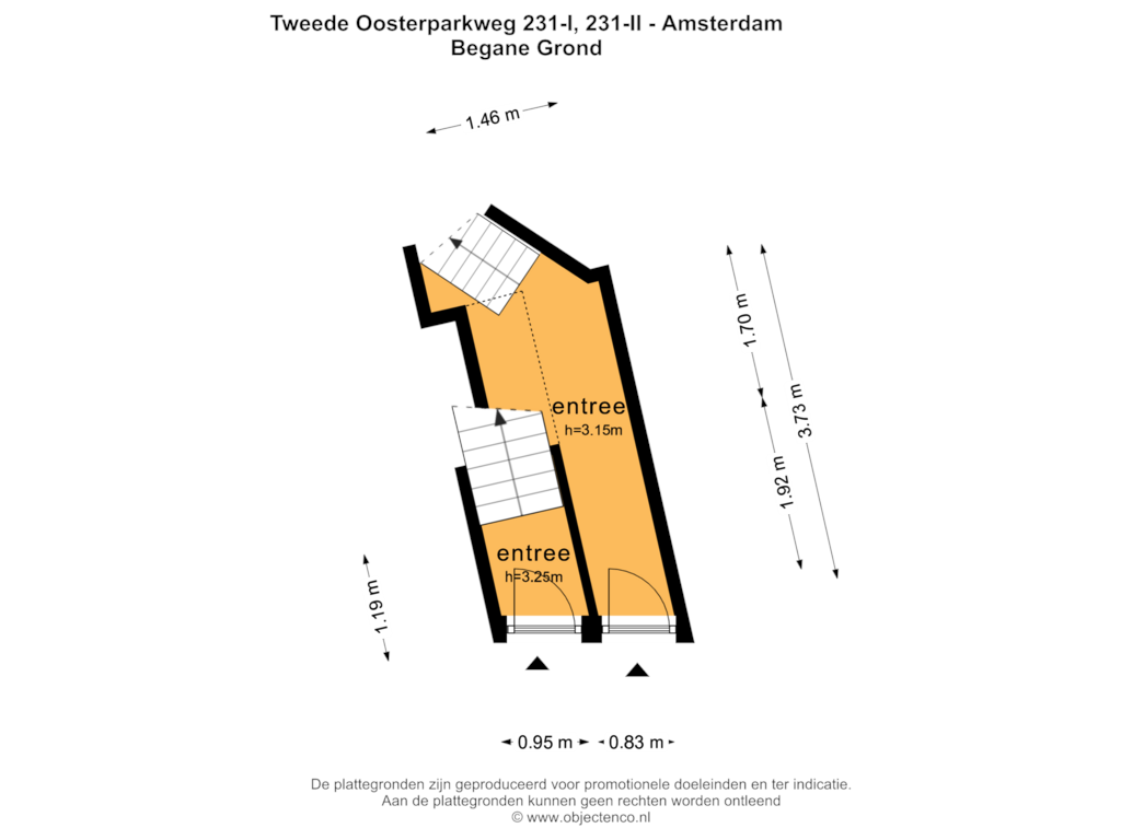 Bekijk plattegrond van Begane Grond van Tweede Oosterparkstraat 231-1