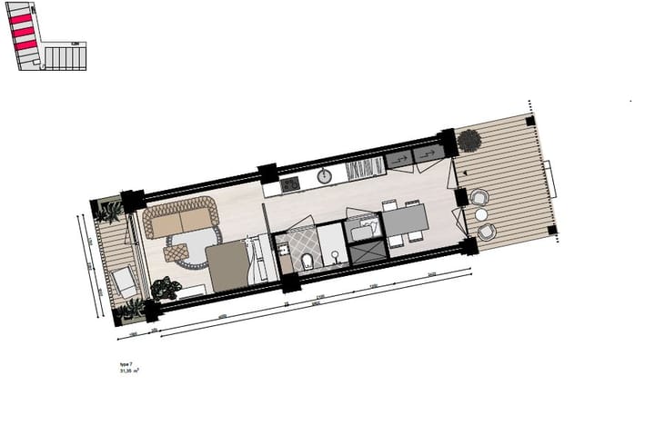 Foto 7 van Regular Suite (Bouwnr. 3)