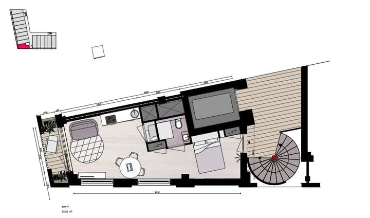 Foto 5 van Corner Suite (Bouwnr. 58)