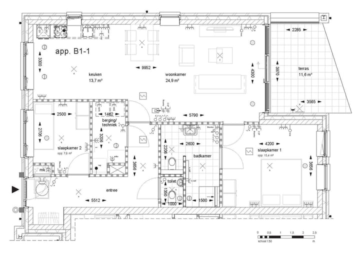 Foto 6 van Appartementen woongebouw 1 en 2 (Bouwnr. B1-1)
